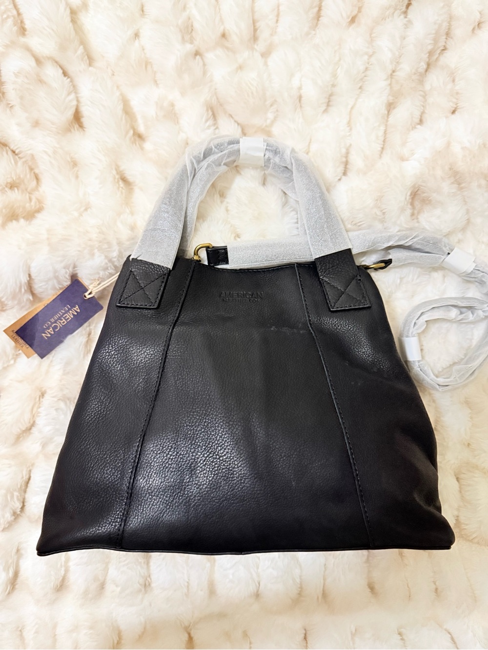 NWT American Leather Ada Triple Entry Satchel